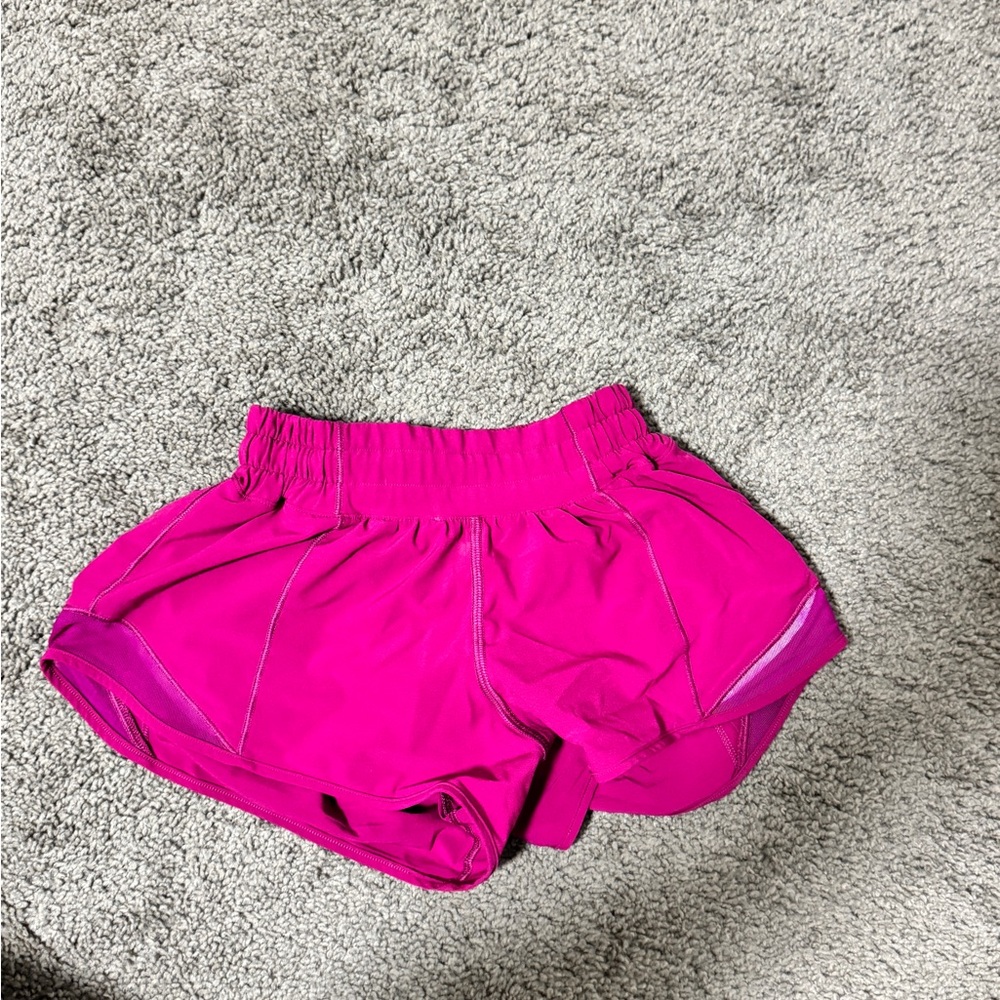 Lululemon Pink Hotty Hot Shorts